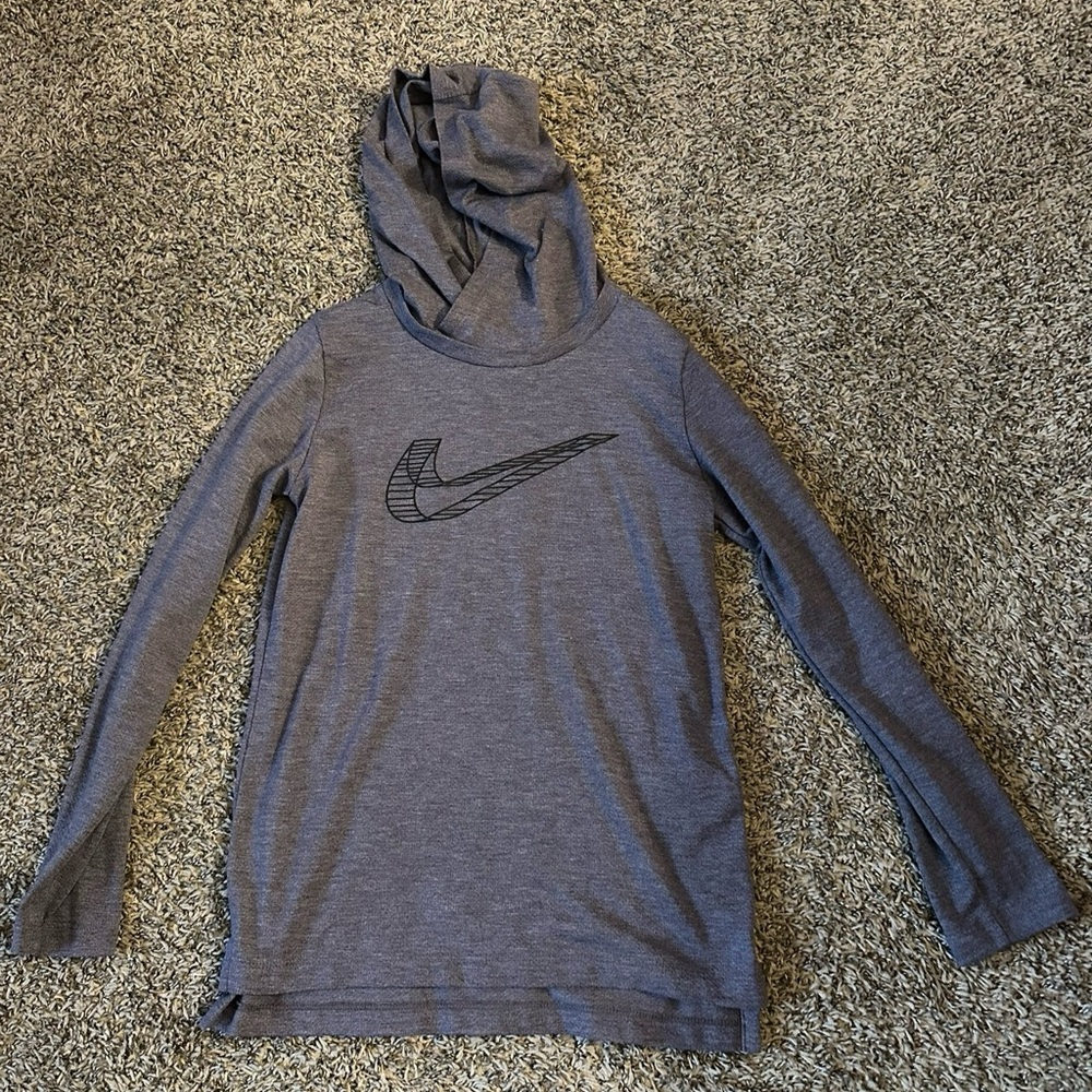 Nike Kids Gray Long Sleeve Hoodie